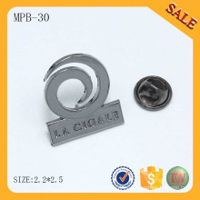 MPB30 Diseño de moda insignia de logotipo personalizado insignia pin de seguridad